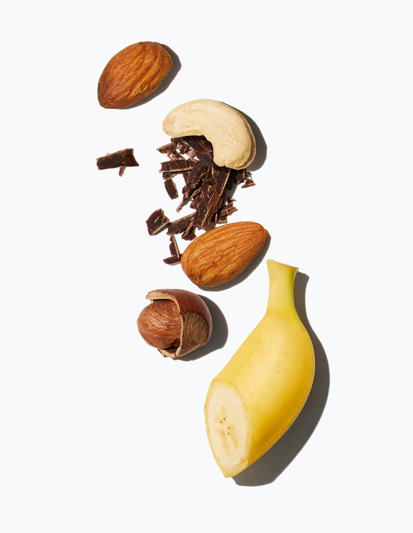 Ingredients of DH Banana + Almond Smoothie