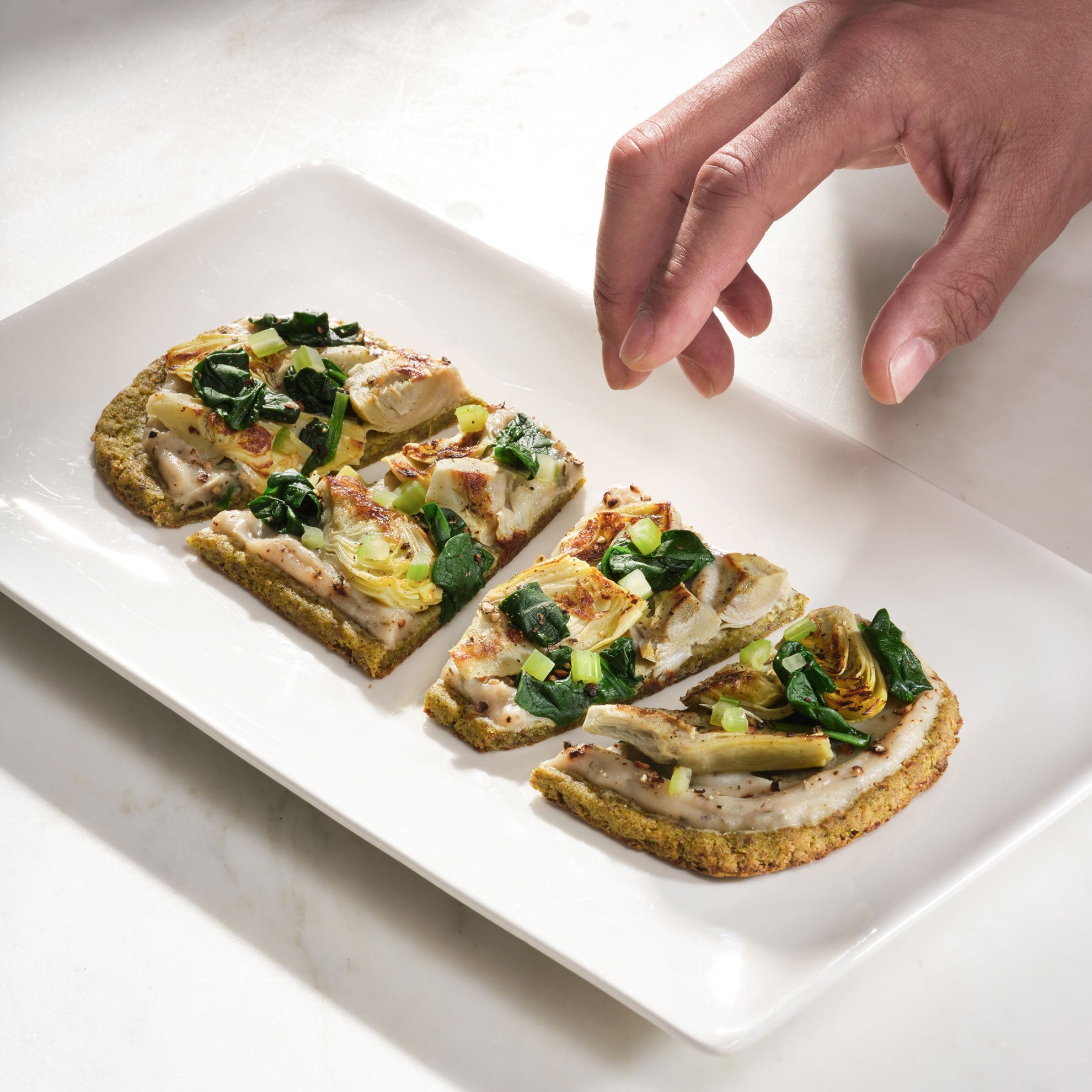 Daily Harvest Artichoke + Spinach Flatbread